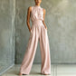 🔔 Letzte 100 Stück – solange der Vorrat reicht! Ärmelloser Jumpsuit für Damen mit Stehkragen und weitem Bein