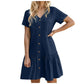 🚨 Eilmeldung: 50% endet heute Nacht!⌛Zeitlich begrenztes Angebot – Lässiges Kleid aus Baumwoll-Leinen-Mischgewebe