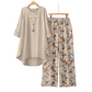 🔥 50% RABATT – Luftig-schickes 2-teiliges Boho-Sommer-Set – Tunika mit Halbarm & Blumen-Hose!