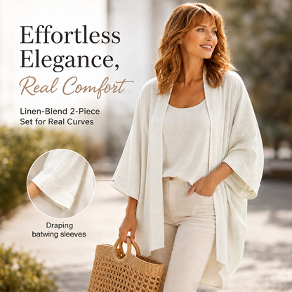 ⏰ Letzte Welle – Lager fast leer – 50% endet jederzeit🌺2-teiliges Set aus Tanktop und Strickjacke für Damen