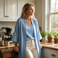 ⏰ Letzte Welle – Lager fast leer – 50% endet jederzeit🌺2-teiliges Set aus Tanktop und Strickjacke für Damen