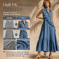 🌙 Heute um Mitternacht vorbei – verpassen Sie es nicht, sonst warten Sie ein Jahr!👗Ärmelloses Sommerkleid für Damen mit Rüschen vorne