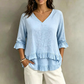 ⏰ Countdown läuft – 50% nur noch 3 Tage!🌺Elegantes Sommer-Oberteil für Damen mit Rüschen und V-Ausschnitt