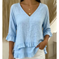 ⏰ Countdown läuft – 50% nur noch 3 Tage!🌺Elegantes Sommer-Oberteil für Damen mit Rüschen und V-Ausschnitt