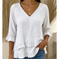 ⏰ Countdown läuft – 50% nur noch 3 Tage!🌺Elegantes Sommer-Oberteil für Damen mit Rüschen und V-Ausschnitt