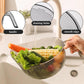 🍚💧 Reisspüle mit integriertem Abtropfsieb – rutschfester Boden, stabiler Griff & feine Löcher für perfekte Wasserabfuhr, ideal für Hülsenfrüchte, Obst & Gemüse