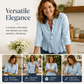 👚✨ Elegantes Damenoberteil mit Rüschen und V-Ausschnitt – feminin, luftig & vielseitig – perfekt für Alltag, Büro & besondere Anlässe