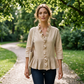 👚✨ Elegantes Damenoberteil mit Rüschen und V-Ausschnitt – feminin, luftig & vielseitig – perfekt für Alltag, Büro & besondere Anlässe