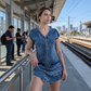 🏃‍♀️ Es wird im Akkord weggeschnappt – zögern Sie nicht! Damen lässiges Kurzarm-Reißverschluss-Kleid