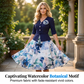 🚀 Neu zum halben Preis ⌛Zeitlich begrenztes Angebot – Elegantes Damenkleid mit halben Ärmeln und Blumenmuster