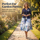 🚀 Neu zum halben Preis ⌛Zeitlich begrenztes Angebot – Elegantes Damenkleid mit halben Ärmeln und Blumenmuster
