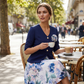 🚀 Neu zum halben Preis ⌛Zeitlich begrenztes Angebot – Elegantes Damenkleid mit halben Ärmeln und Blumenmuster