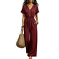 ⏰ Countdown läuft – 50% nur noch 3 Tage! ⌛Zeitlich begrenztes Angebot – Jumpsuit für Damen mit tailliertem Schnitt und V-Ausschnitt