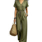 ⏰ Countdown läuft – 50% nur noch 3 Tage! ⌛Zeitlich begrenztes Angebot – Jumpsuit für Damen mit tailliertem Schnitt und V-Ausschnitt