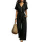 ⏰ Countdown läuft – 50% nur noch 3 Tage! ⌛Zeitlich begrenztes Angebot – Jumpsuit für Damen mit tailliertem Schnitt und V-Ausschnitt