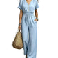 ⏰ Countdown läuft – 50% nur noch 3 Tage! ⌛Zeitlich begrenztes Angebot – Jumpsuit für Damen mit tailliertem Schnitt und V-Ausschnitt