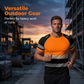 🏃‍♀️ Es wird im Akkord weggeschnappt – zögern Sie nicht! Herren Neonfarben Colorblock Sportshirt Outdoor Sicherheits-Tee
