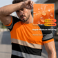 🏃‍♀️ Es wird im Akkord weggeschnappt – zögern Sie nicht! Herren Neonfarben Colorblock Sportshirt Outdoor Sicherheits-Tee