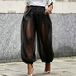✨Damenhose mit Mesh-Einsätzen im Laternen-Stil – luftiger Look, bequeme Passform & vielseitig – perfekt für warme Tage, Strand & Freizeit – mit stilvollen Mesh-Details