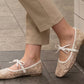 🔔 Letzte 100 Stück – solange der Vorrat reicht! Damen Französische Mesh-Flats mit Schleife
