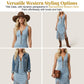 📢📢 Alle tragen es – noch nicht? Jetzt 50%!🌺Retro Western Fransen Ärmelloses Slim-Kleid