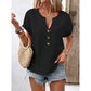 ☀️ 50 % RABATT FÜR BEGRENZTE ZEIT! 👚 Damen Freizeit-Top mit V-Ausschnitt – Kurze Ärmel, lockerer Schnitt, atmungsaktiv für Sommer & Alltag 🤍