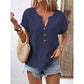 ☀️ 50 % RABATT FÜR BEGRENZTE ZEIT! 👚 Damen Freizeit-Top mit V-Ausschnitt – Kurze Ärmel, lockerer Schnitt, atmungsaktiv für Sommer & Alltag 🤍