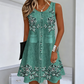 💎 Der Sommerhit 2026 – der Wahnsinn! Ärmelloses Blumenmuster-Kleid mit Knopfleiste für Damen