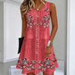 💎 Der Sommerhit 2026 – der Wahnsinn! Ärmelloses Blumenmuster-Kleid mit Knopfleiste für Damen