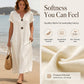 👗 Lässiges V-Ausschnitt-Kleid für Damen – schmeichelhafter Schnitt, leichter Stoff & vielseitig – perfekt für warme Tage, Strand & Freizeit