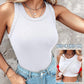 🔥 50% Rabatt!👚Geripptes Tanktop mit integriertem BH für Frauen