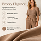 🔔 Letzte 100 Stück – solange der Vorrat reicht! Set aus einem Wickeloberteil für Damen und einer Hose mit weitem Bein
