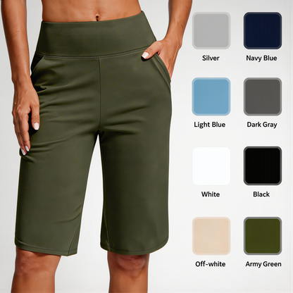 ⏰Letzter Tag des Schlussverkaufs – 50 % Rabatt🔥Yoga-Shorts für Damen mit hoher Taille und Taschen
