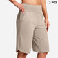 ⏰Letzter Tag des Schlussverkaufs – 50 % Rabatt🔥Yoga-Shorts für Damen mit hoher Taille und Taschen