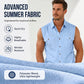 ⏰ Countdown läuft – 50% nur noch 3 Tage! Herren Sommer ärmelloses Button-Down-Hemd