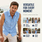 ⏰ Countdown läuft – 50% nur noch 3 Tage! Herren Sommer ärmelloses Button-Down-Hemd