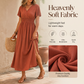 ⏰ Letzte Welle – Lager fast leer – 50% endet jederzeit！Damen Sommer V-Ausschnitt Seitenschlitz Maxikleid