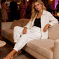 🙌 70% Wiederkaufquote – Qualität überzeugt! Einfarbige Freizeithose für Damen mit umgeschlagenem Saum