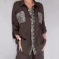 ⭐ 4,9 Sterne – nicht ohne Grund! Set aus Pailletten-Bluse und Hose mit weitem Bein für Damen