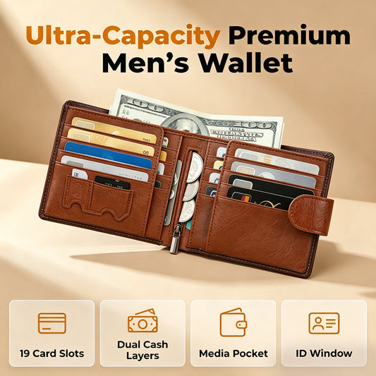 👛 50% RABATT! 🛡️ Herren Vintage RFID-Schutz Geldbörse – Echtes Leder & kompaktes Design – Schützt vor unbefugtem Auslesen – ideal für den täglichen Gebrauch oder Reisen – stilvoll & sicher 💳✨🧳