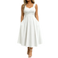 🔔 Letzte 100 Stück – solange der Vorrat reicht! Elegantes Damenkleid mit V-Ausschnitt und Taschen