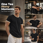 ⭐ 4,9 Sterne – nicht ohne Grund! Herren-T-Shirt mit Rundhalsausschnitt und Kontrastbesatz