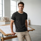 ⭐ 4,9 Sterne – nicht ohne Grund! Herren-T-Shirt mit Rundhalsausschnitt und Kontrastbesatz