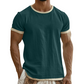 ⭐ 4,9 Sterne – nicht ohne Grund! Herren-T-Shirt mit Rundhalsausschnitt und Kontrastbesatz