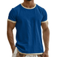 ⭐ 4,9 Sterne – nicht ohne Grund! Herren-T-Shirt mit Rundhalsausschnitt und Kontrastbesatz