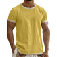 ⭐ 4,9 Sterne – nicht ohne Grund! Herren-T-Shirt mit Rundhalsausschnitt und Kontrastbesatz