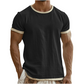 ⭐ 4,9 Sterne – nicht ohne Grund! Herren-T-Shirt mit Rundhalsausschnitt und Kontrastbesatz