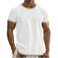 ⭐ 4,9 Sterne – nicht ohne Grund! Herren-T-Shirt mit Rundhalsausschnitt und Kontrastbesatz
