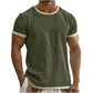 ⭐ 4,9 Sterne – nicht ohne Grund! Herren-T-Shirt mit Rundhalsausschnitt und Kontrastbesatz