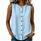 🧨 Bestseller ist zurück – alle, die beim letzten Mal leer ausgingen, jetzt zugreifen! Damen ärmelloses Tanktop mit Knopfleiste